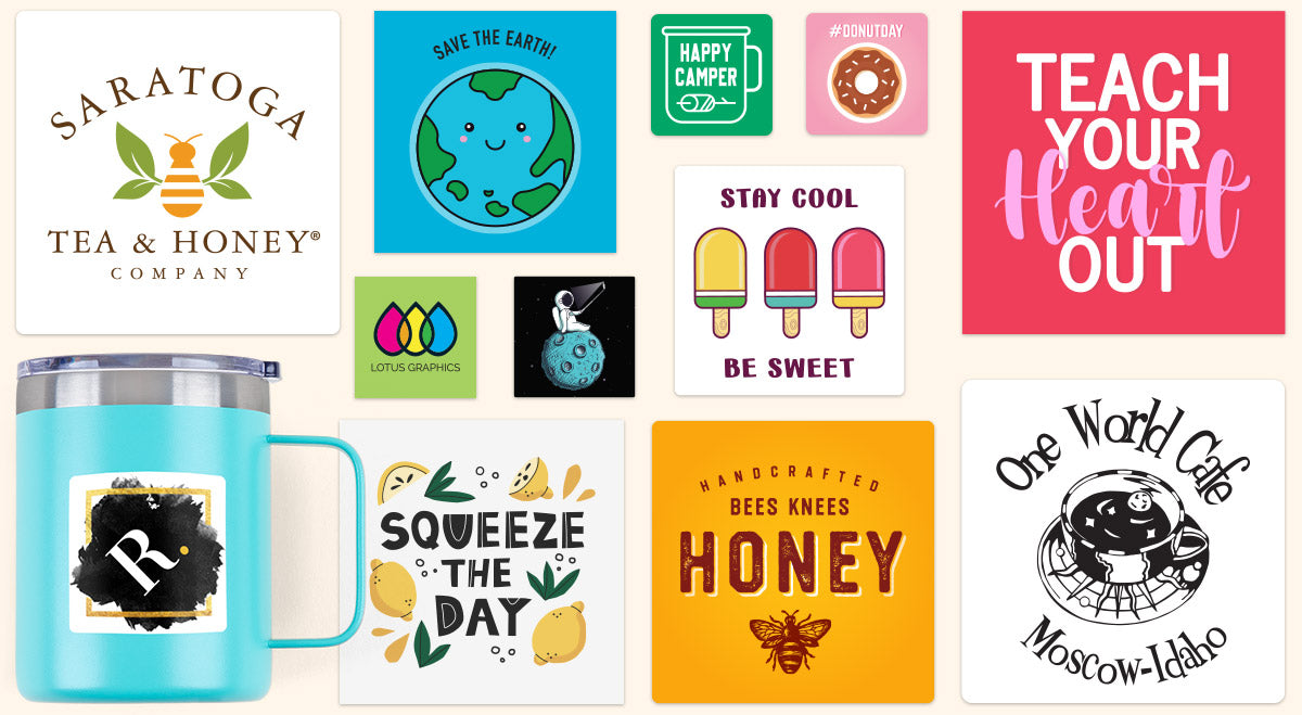 Custom Square Stickers: Square Sticker Printing | Sticker & Co