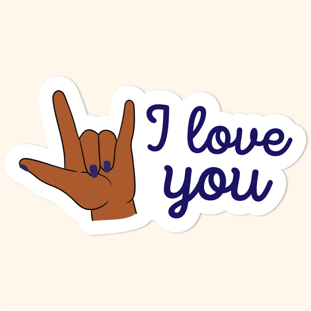 I Love You In Sign Language Love Hand Sign Watercolor Print Sign